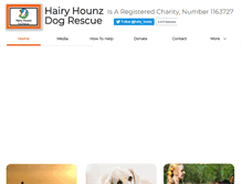 Tablet Screenshot of hairyhounz.com
